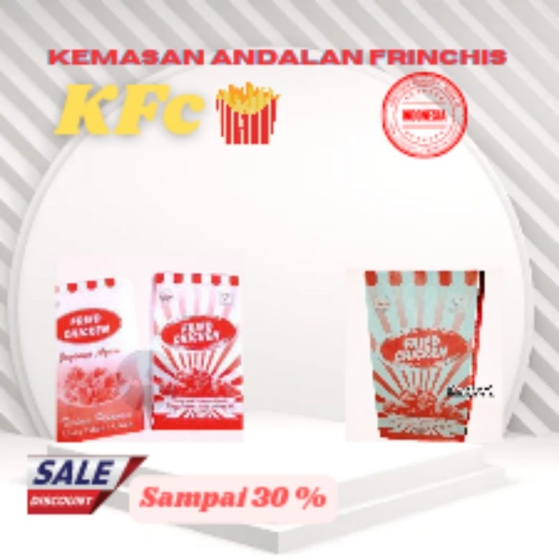 

kantong kertas KFC, kertas makanan KFC/ fase food
