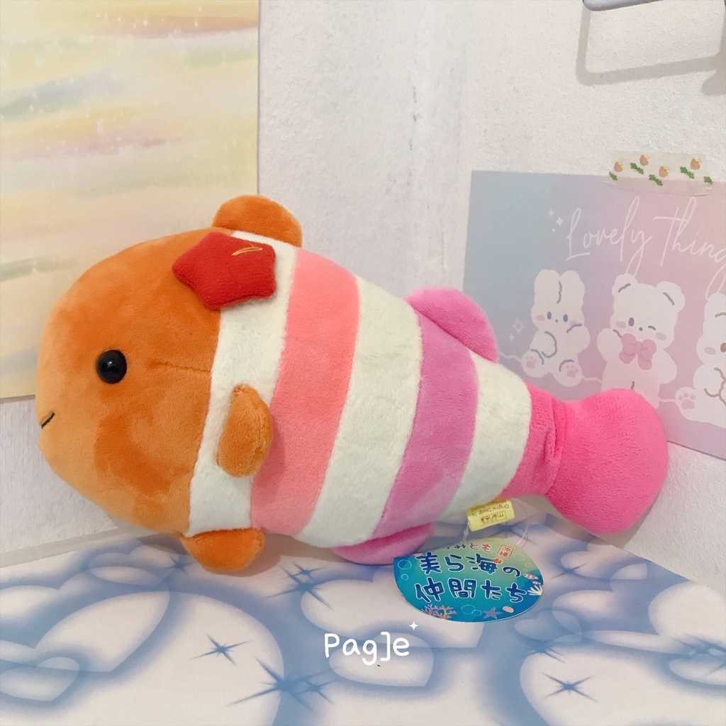 Nemo Fish Okinawa by Mono Japan RARE [New Tag] - Plush Doll Boneka Ikan