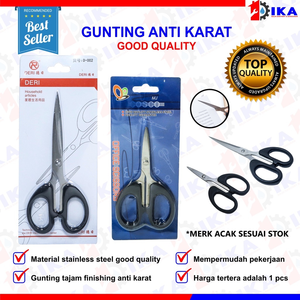 

Gunting Kertas Alat Gunting Kertas Stainless / Paper Scissors Besar Kecil Stainless murah