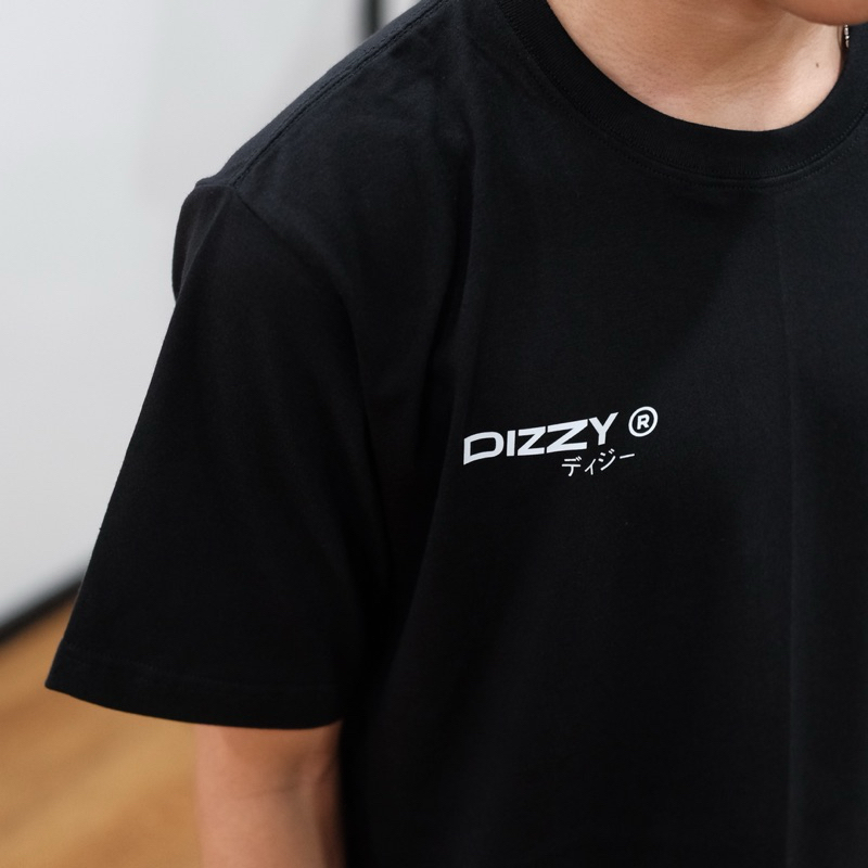 DizzyMfg - Tshirt Crw Square White Black