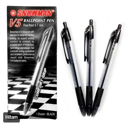 

PULPEN CETEK SNOWMAN V5 - ISI 12 PCS