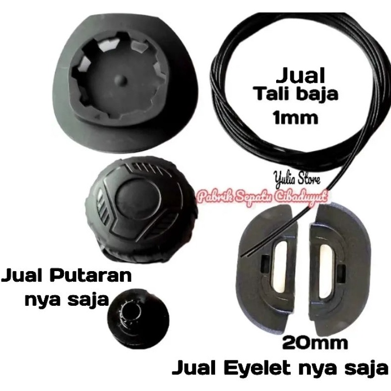 1212 Terlaris Tali Sepatu PDL PDH Tali Putar Lacing System Putaran  Eyelet