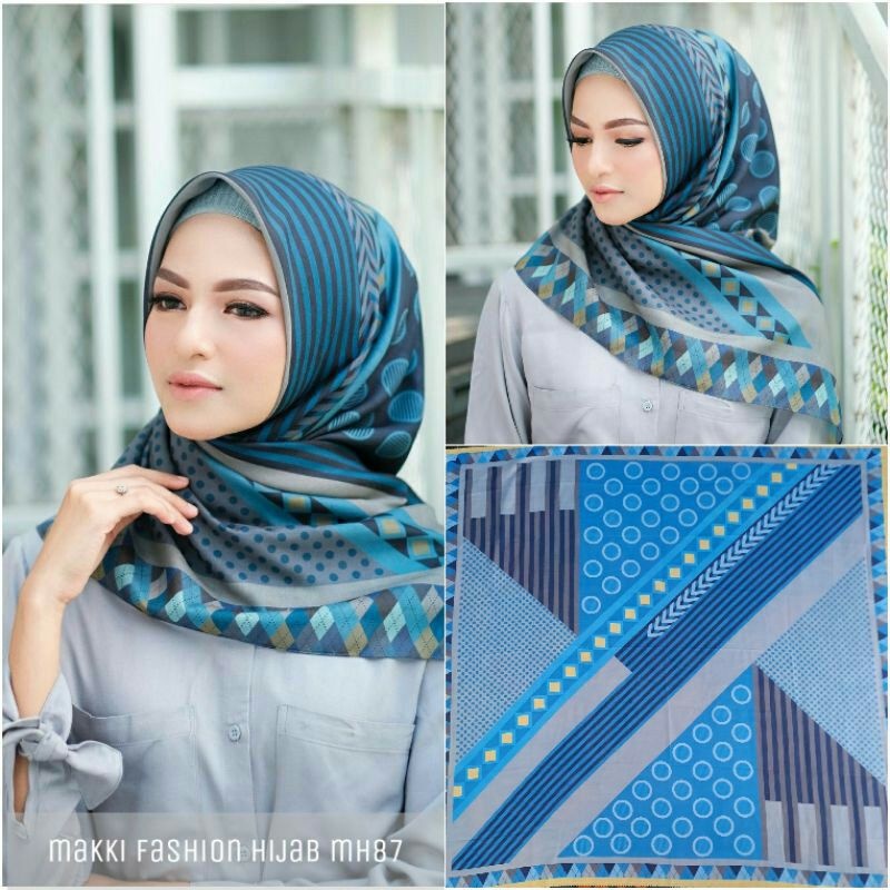 KERUDUNG/HIJAB SEGI EMPAT MOTIF LASABELLE dan VN/VZ TERBARU