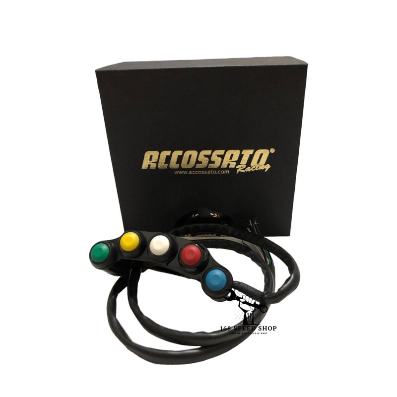 Saklar Accossato 5 Tombol Original By Accossato // Saklar Accossato Original PS004 Racing Button Pan
