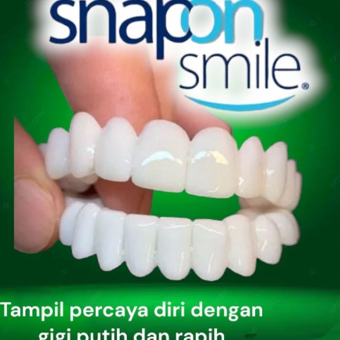 Pilihan  BIG SALE  SNAP ON SMILE Sepasang gigi palsu instan atas bawah venner inovative 1 ORIGINAL