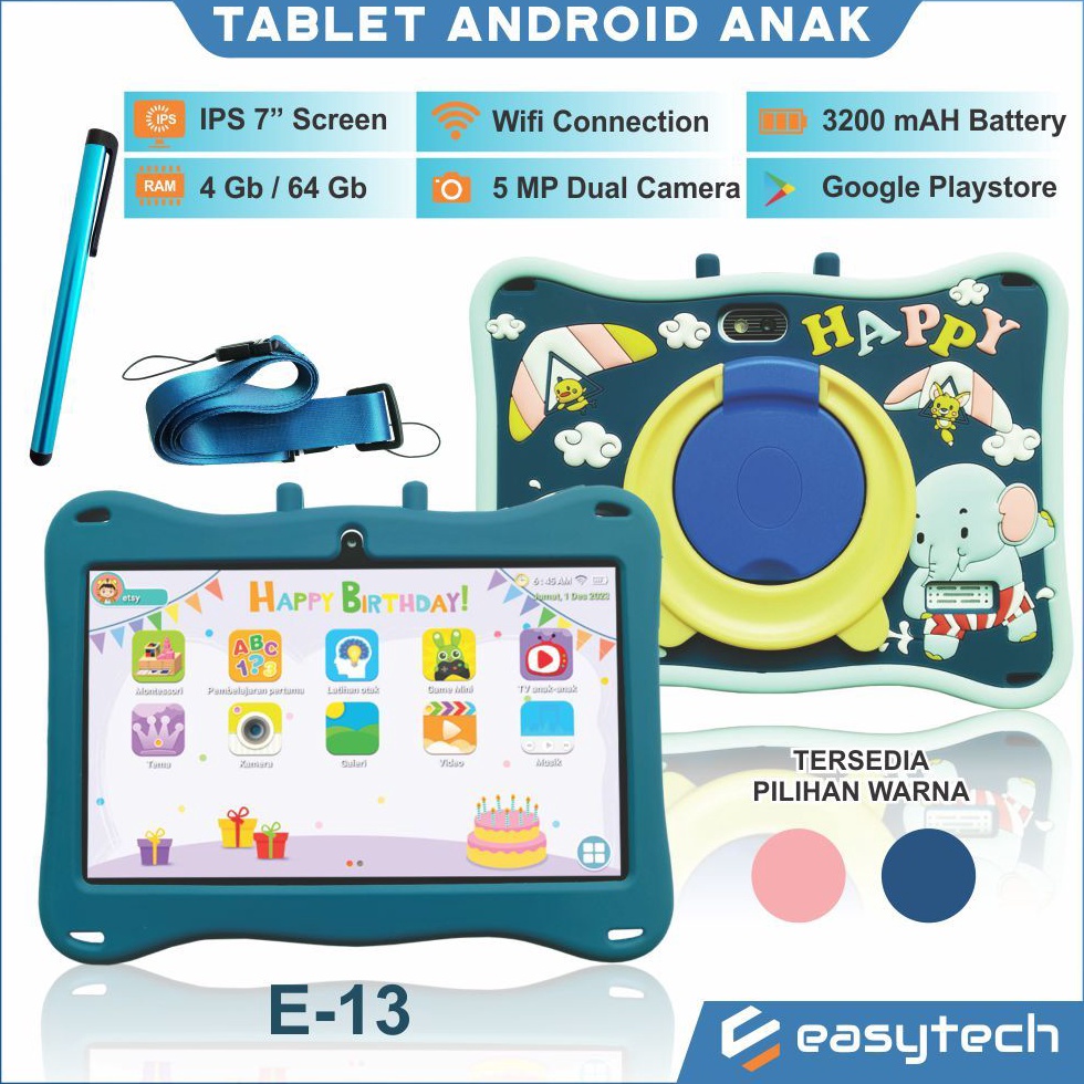 ART S18Z Ipad Belajar Anak Layar Sentuh  Tablet Android Anak  Kids Tablet Murah  Tablet Belajar Menggambar  Tablet Belajar Mengaji