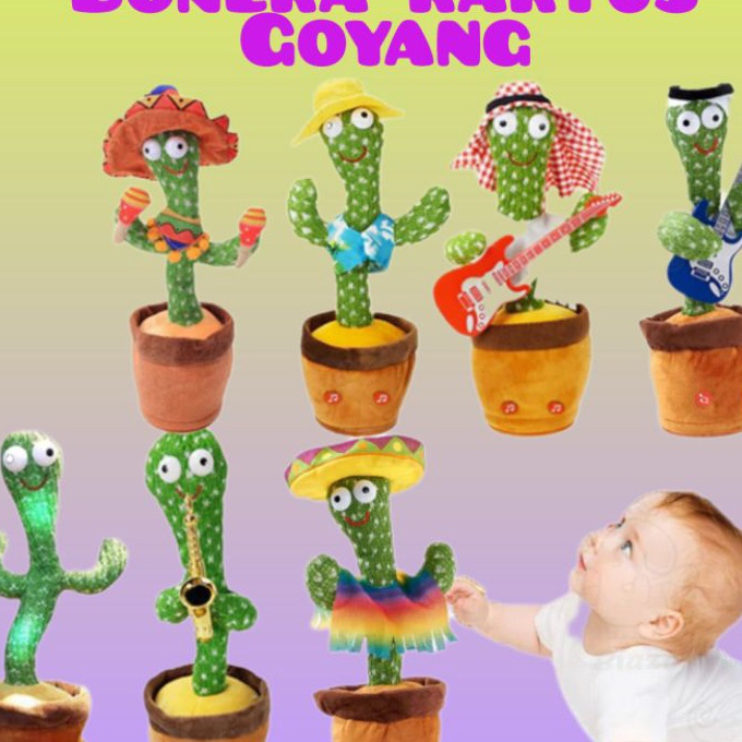 Pilihan Boneka Kaktus Goyang  Mainan Kaktus BergoyangKaktus Bergoyang Dancing