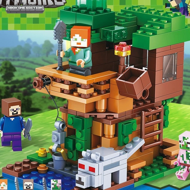 HJ6 Ready Edukasi Mainan BlockMy World  Block Mainan Anak Laki LakiMy World Anak Laki Laki Minicraft