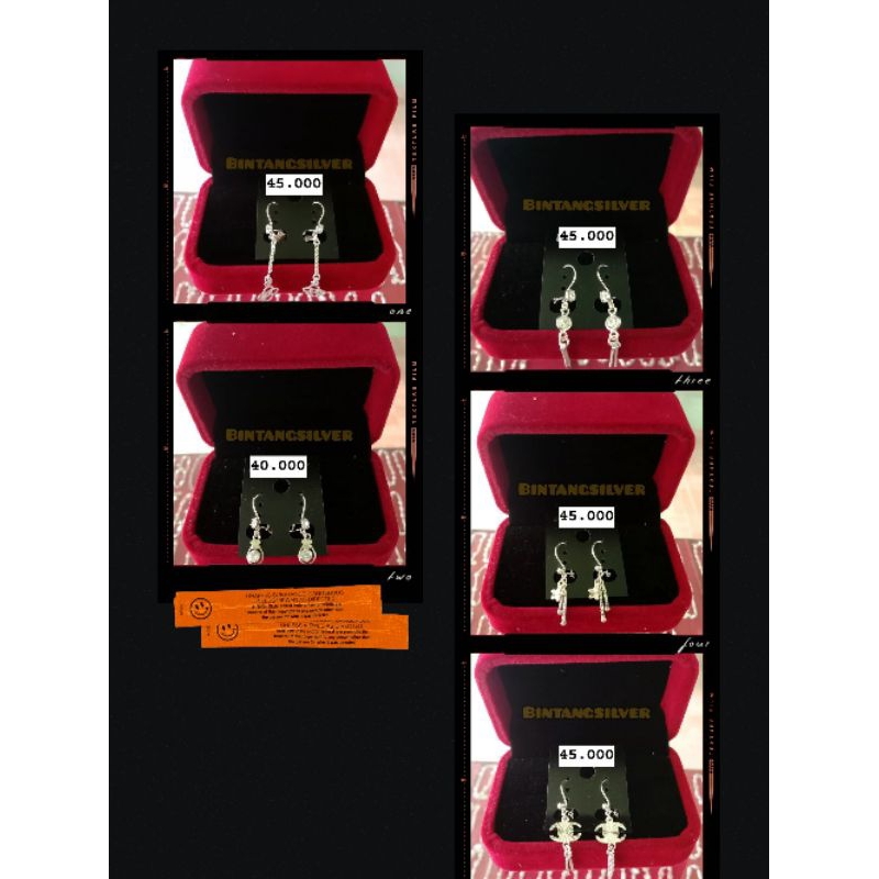 Anting Perak Rantai Dewasa