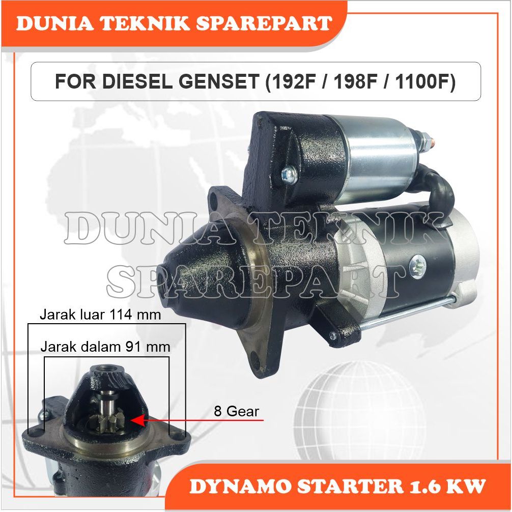 192F 198F 1100F DINAMO STARTER DIESEL ENGINE & DIESEL GENSET 8000 WATT - 10000 WATT