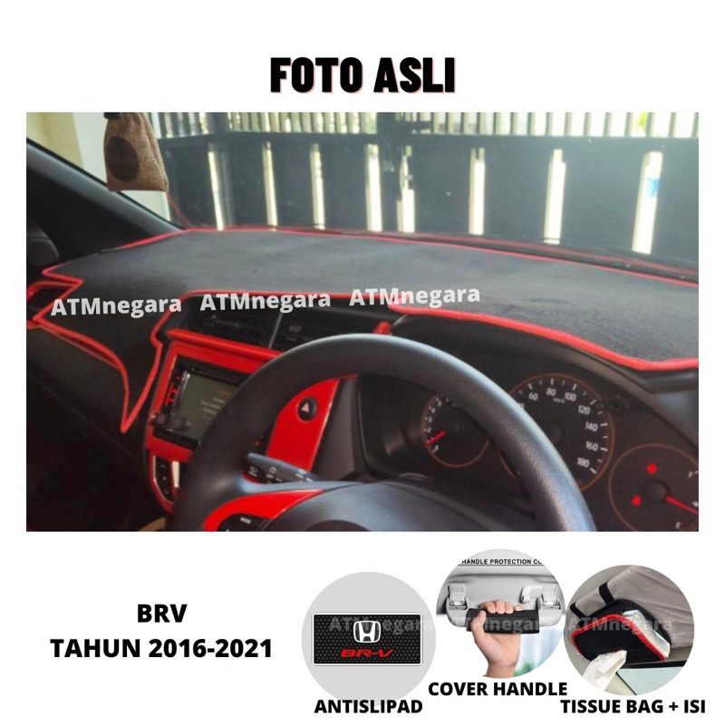 Tahan Lama Cover Dashboard Premium Brv Tahun 2016-2021 Aksesoris Alas Pelindung Dasbor Mobil