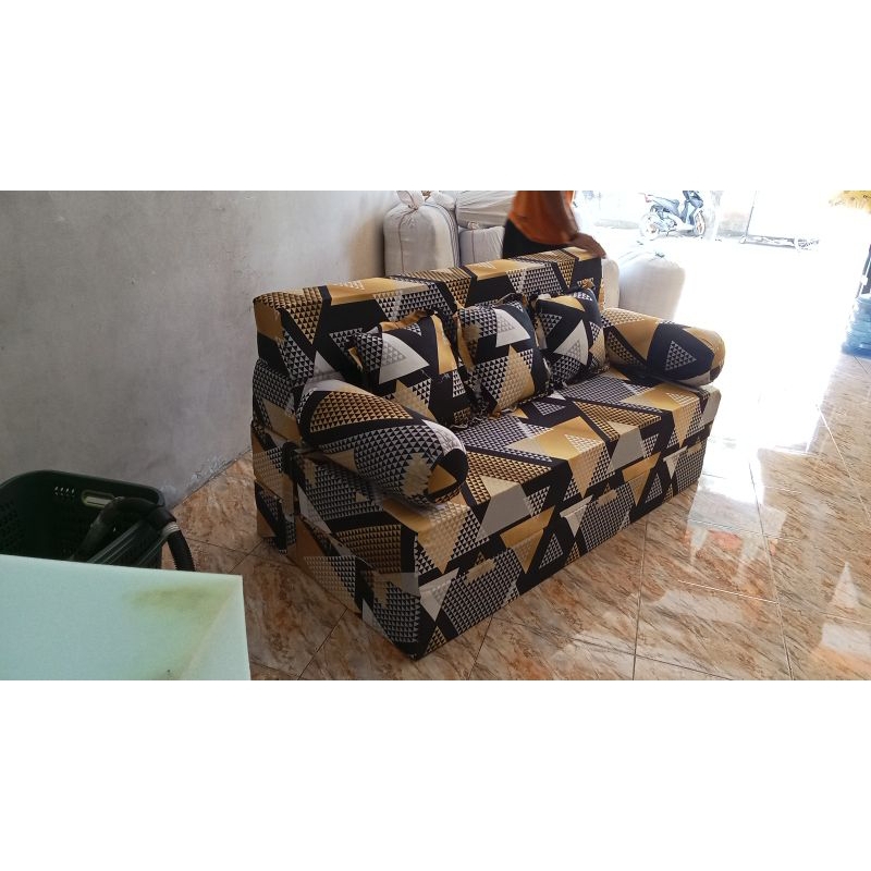 sofa bet inoac eon d23 ukuran 200x180x20 bonus bantal 1