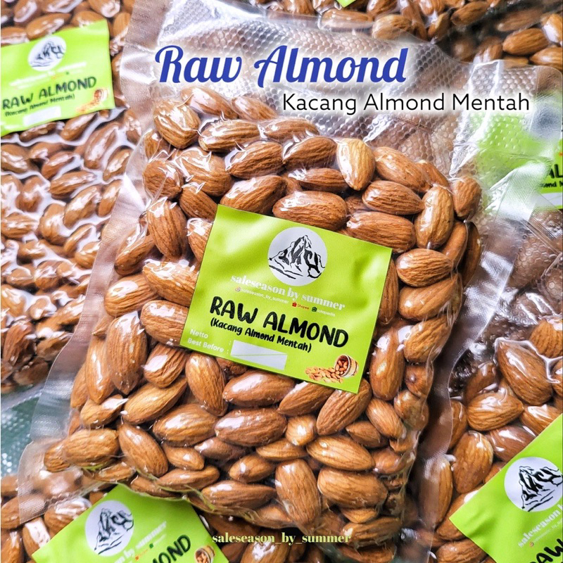 

Raw Almond 100gr Kacang Almond Mentah