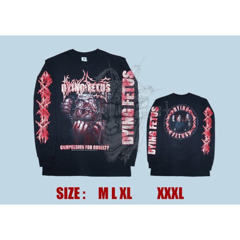 DYING FETUS compulsion for cruelty - Longsleeve original official released By Brutalmind x managemen