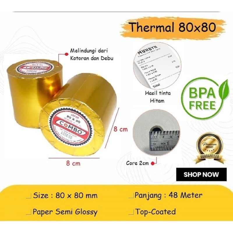 

kertas Termal kertas Thermal ukuran 8cm×8cm