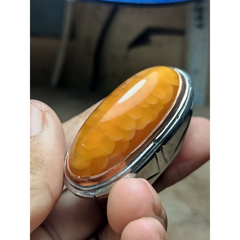Cincin batu pandan nanas sisik betok