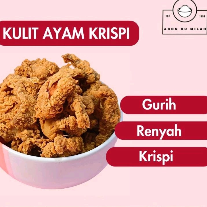 

Vinsa Crisp Keripik Kulit Ayam Crispy Original / Pedas Daun Jeruk By Bu Milah