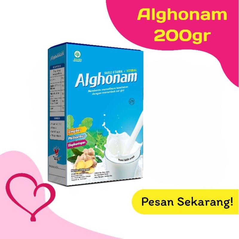 

alghonam susu kambing+herbal 200gr