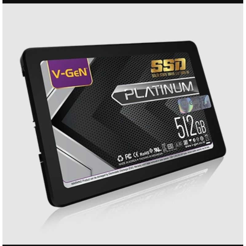 SSD 512GB V-GeN SATA 3 | SSD Laptop Komputer VGeN 512 GB SATA III Platinum