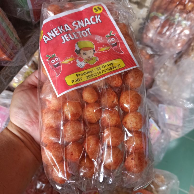 

Keripik Kerupuk Jelotot Pedas Bentuk Bola