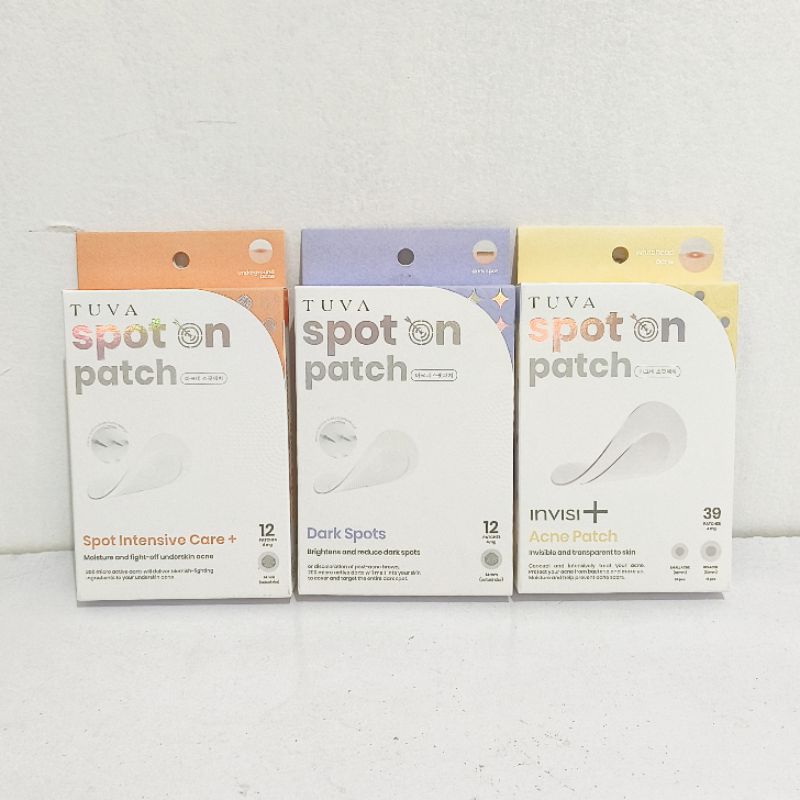 sayakoala • tuva beauty acne patch jerawat spot on patch invisi+ / dark spots / spot intensive care+