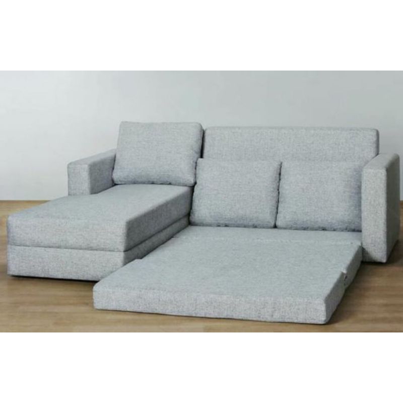sofa L bed lantai