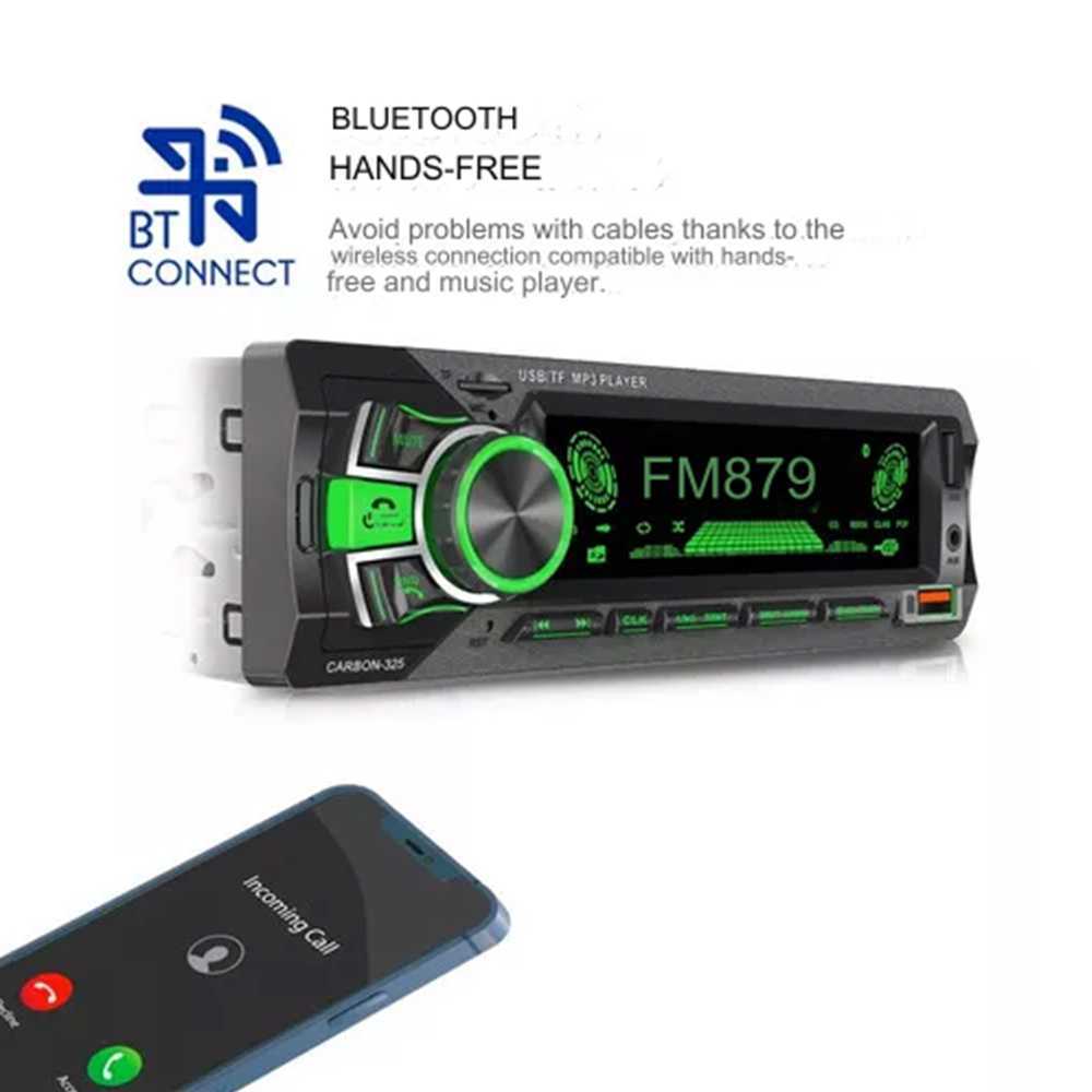 Tape mobil bluetooth Roadstar head unit singgle din Audio mobil 12 volt TIPE MP3 Player RGB 60 WATT