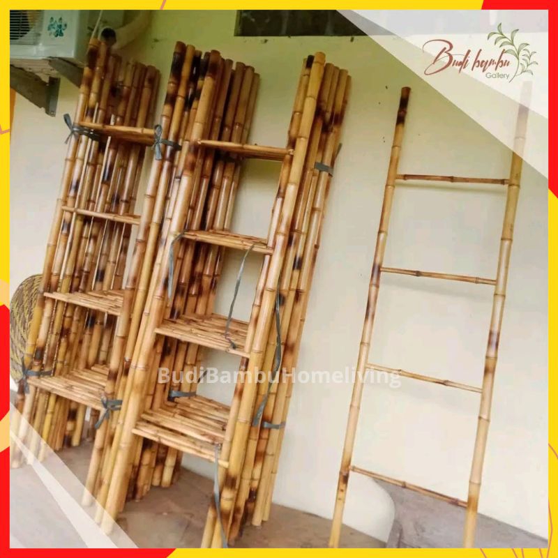 Ladder Hanger Tangga Bambu Cendani 150cm / Jual Dekorasi Tangga Bambu Cendani Murah / Decorasi Bambo