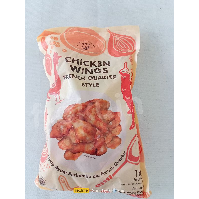 

Chicken Wings 777 French Quater Style 1kg - Frozen Food Murah