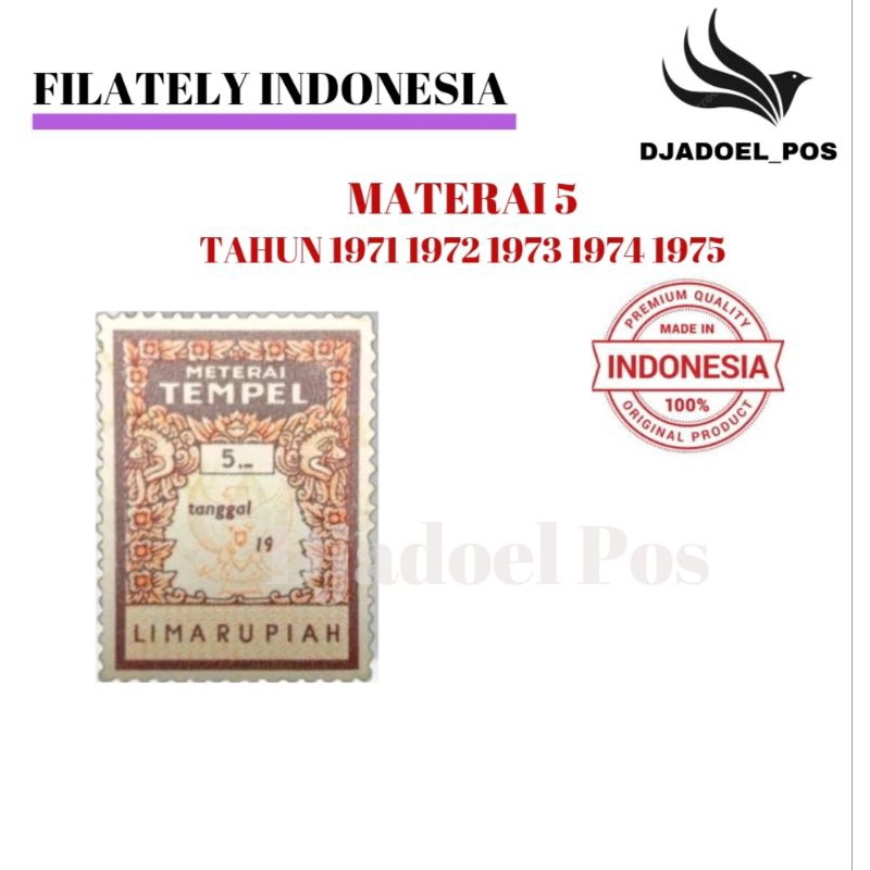 

MATERAI 5 TAHUN 1971 1972 1973 1974 1975