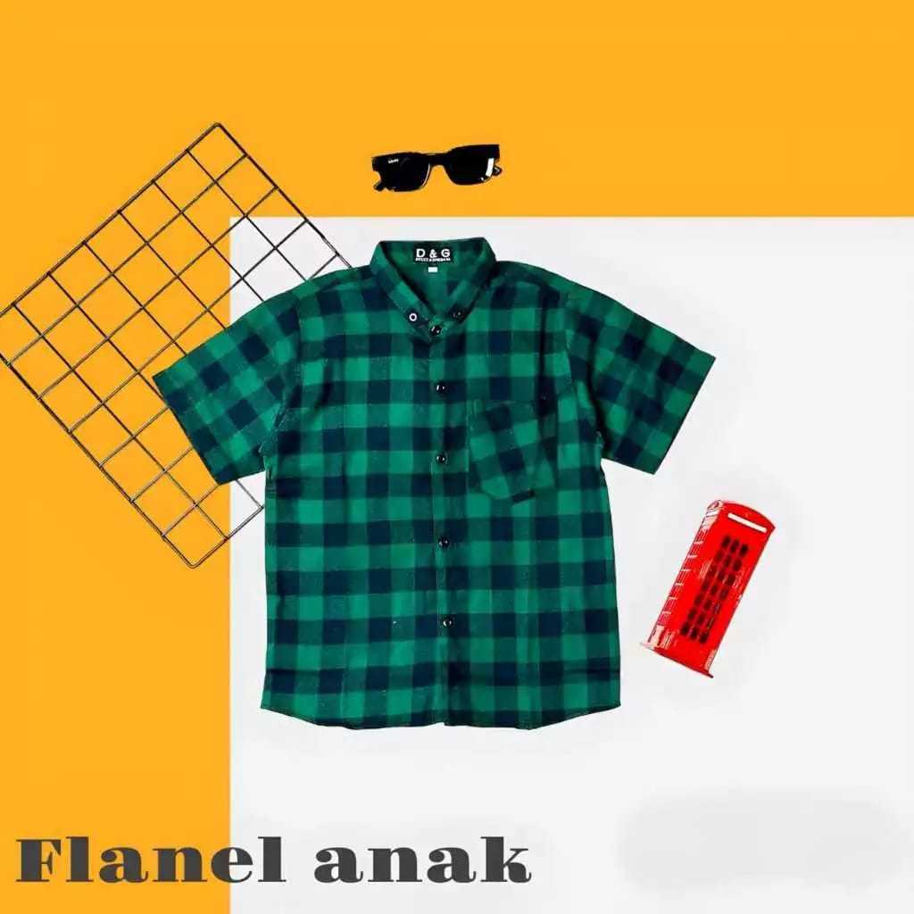 kemeja flanel anak laki laki 1-10 tahun // baju kemeja cowok // atasan baju anak