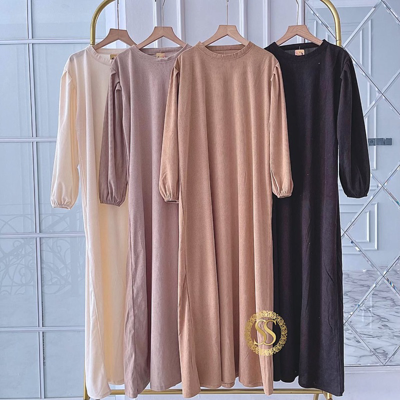 ZARA DRESS CORDUROY IMPORT / DRESS MUSLIM WANITA TERBARU PREMIUM