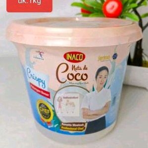 

Inaco Nata de Coco Crispy Potongan Besar Ember 1kg