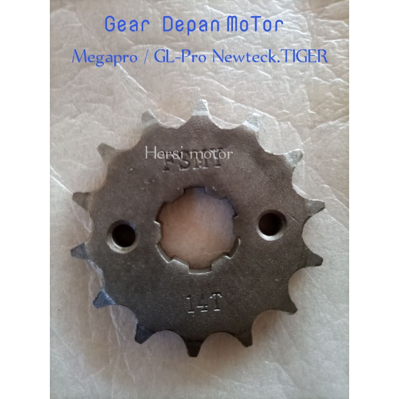 GEAR GIR DEPAN MOTOR NEWTECK MEGAPRO 14T