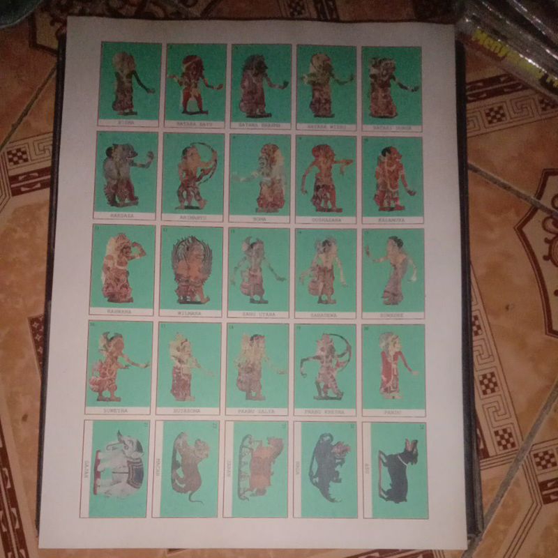 gambar umbul wayang jadul original