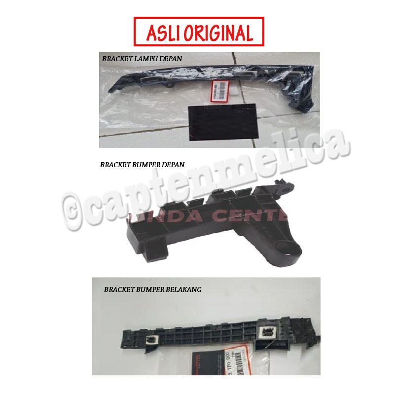 ORI Bracket Breket Dudukan Pegangan Braket Bumper Bemper Lampu Depan Honda JAZZ S RS 2008 2009 2010 