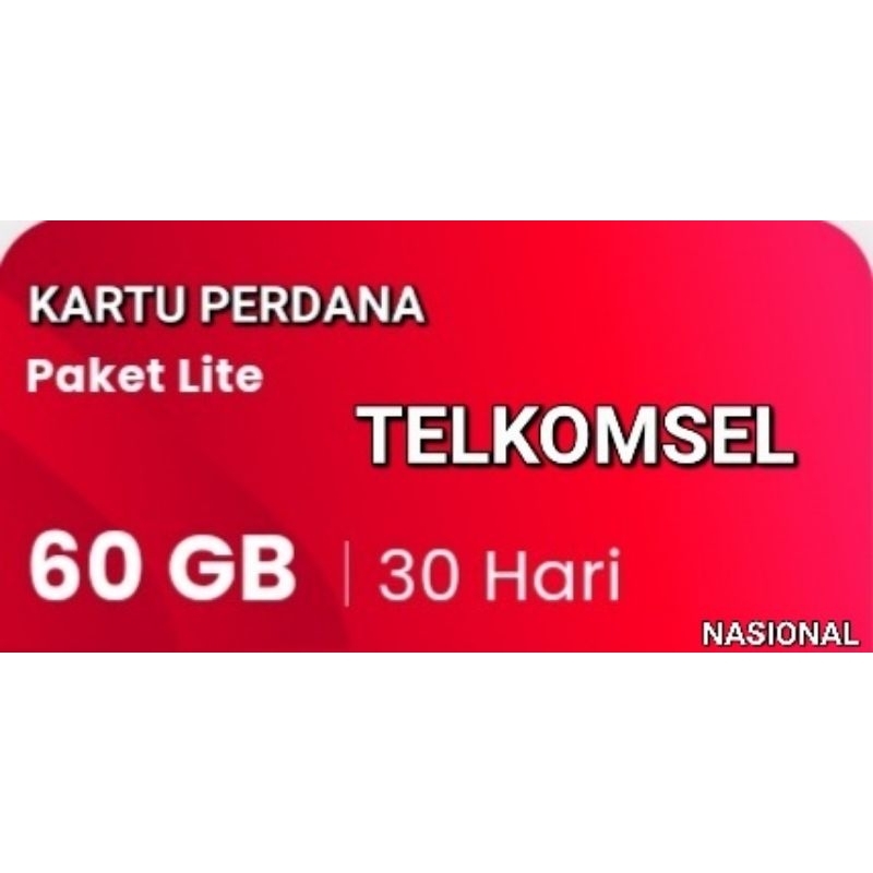 Kartu Perdana Telkomsel | Simpati Kuota 60 GB