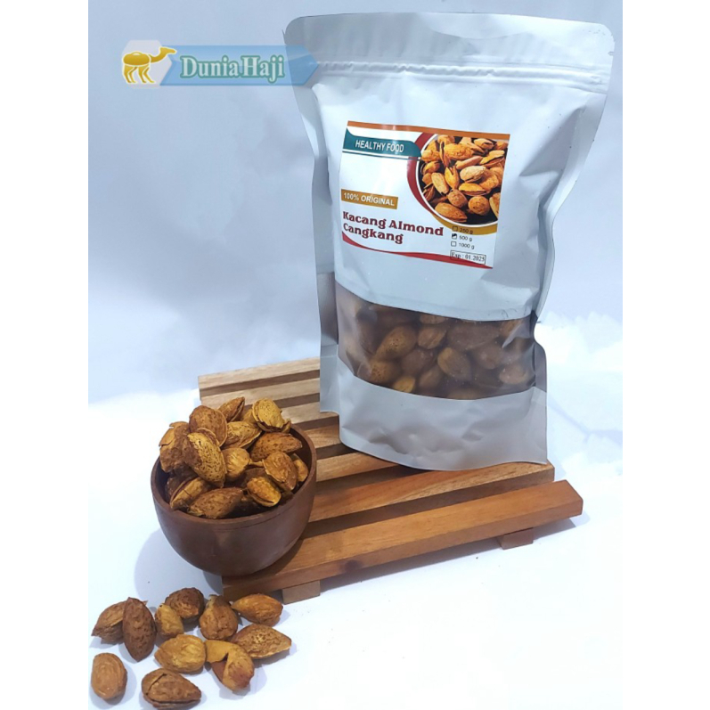 

Dijual Kacang Almond Roasted Kacang Panggang In shell USA /500gr Murah Limited