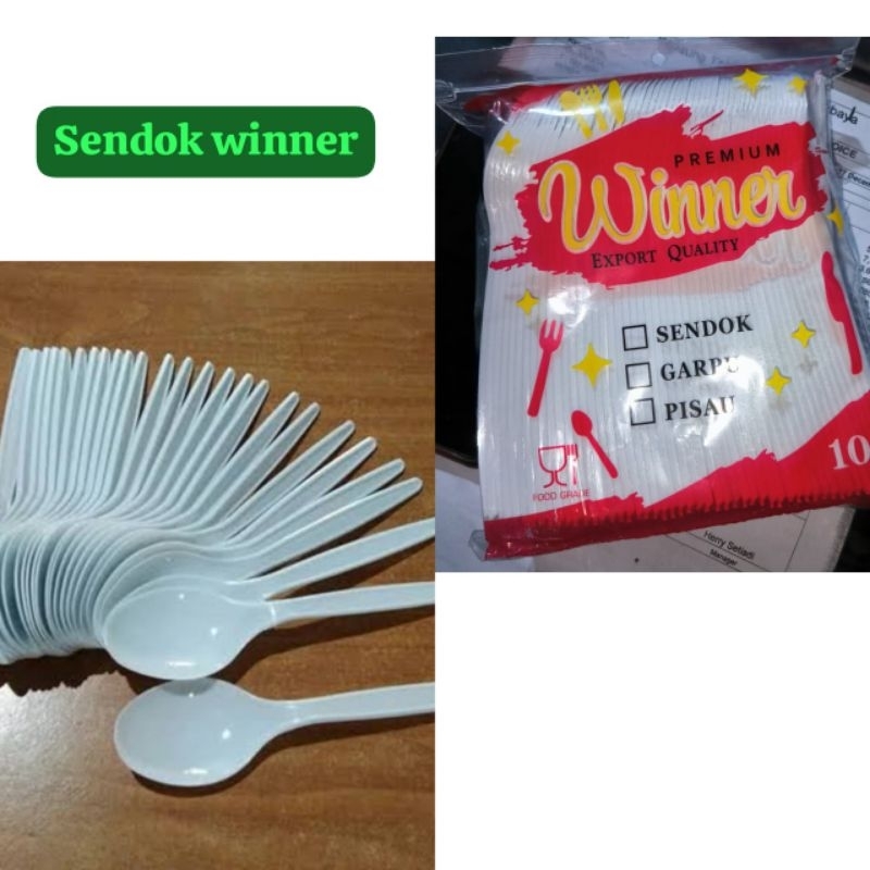 Sendok Makan Plastik Putih / Sendok Makan / Sendok Murah / Sendok Plastik