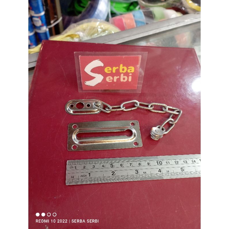 (RANTAI+GRENDEL) Pengunci pintu + rantai