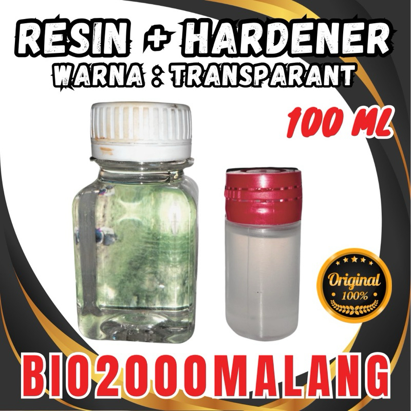 

Resin Transparant 100mL + Hardener (set) - Untuk Kerajinan