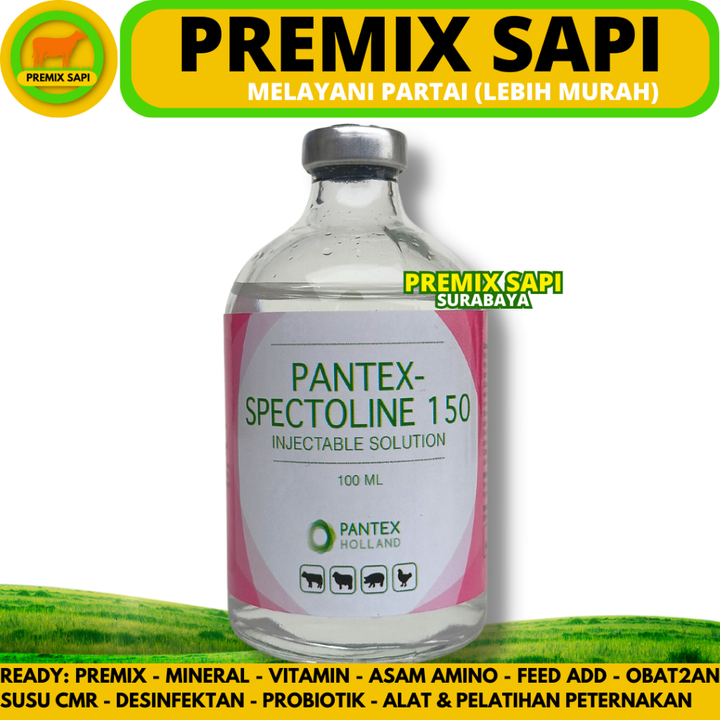 PANTEX SPECTOLIN 100ML - Obat Snot Cekrek Ngorok CRD Complex Ayam Ampuh - Like LS Injection Interspe