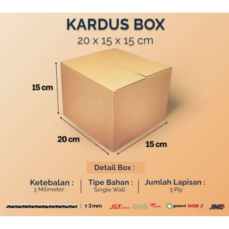 

Kardus Packing Polos Ukuran 20×20×15 - Kardus Serbaguna - Kardus Murah