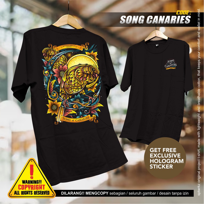KAOS KENARI KENARI LOVERS PECINTA KENARI KAOS MANUK KAOS BURUNG KENARI KENARI BURUNG KENARI TSHIRT K