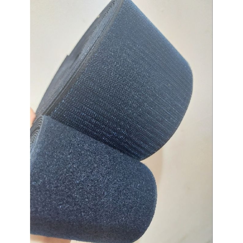 Perekat Biru Dongker 10cm permeter / perekat kain 10cm/ Perekat Jahit 10cm navy blue