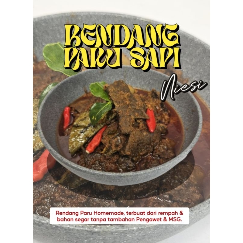 

Rendang Paru Sapi ( Potongan Besar )