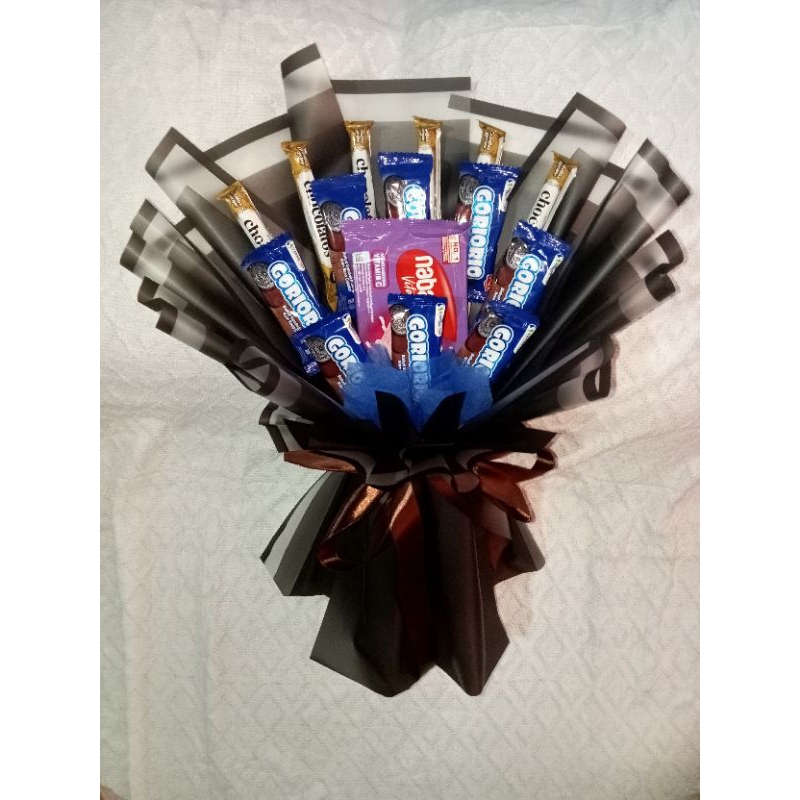 

[LIA FLORIST] BUKET SNACK SERBA 40