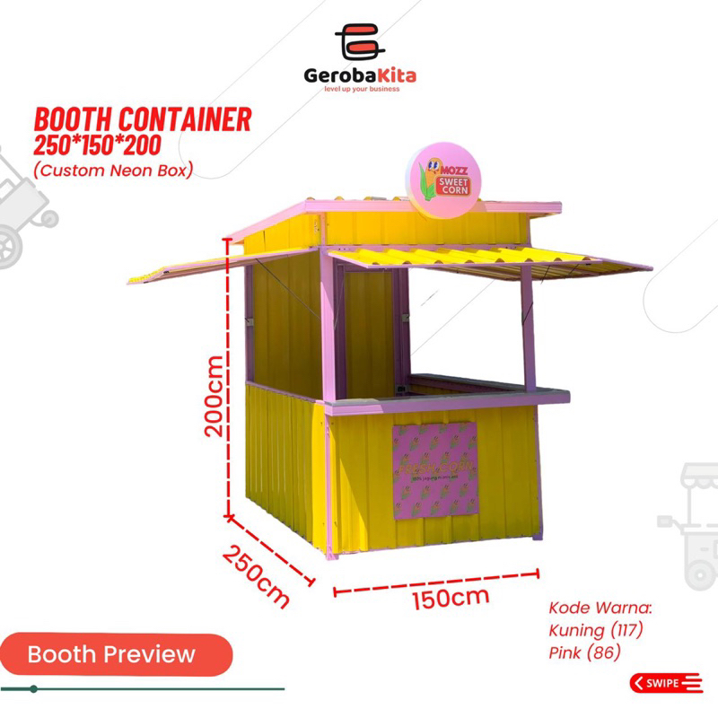 Booth Container 150x250x200