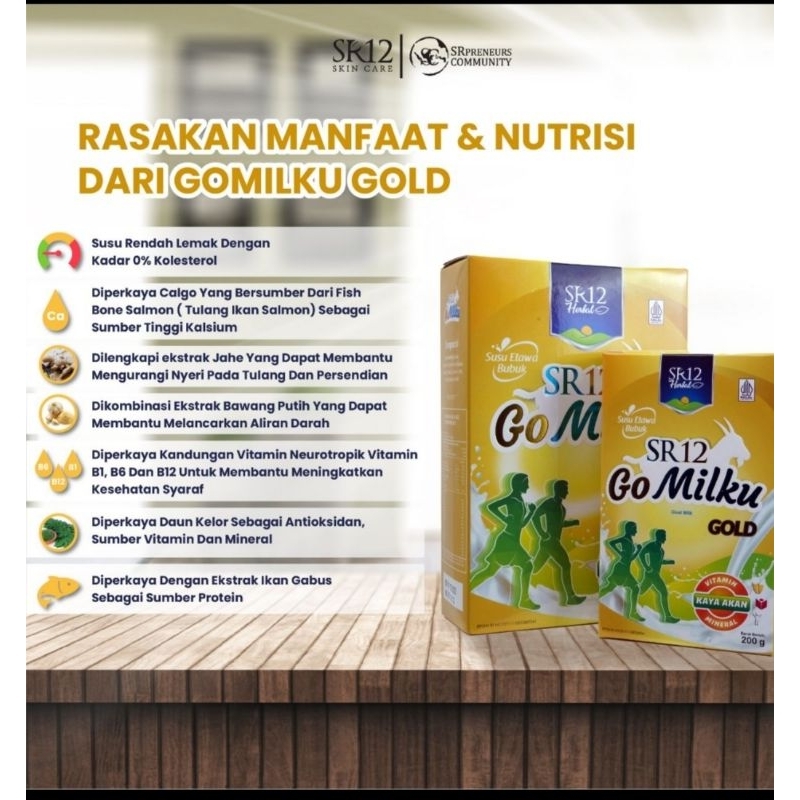 

Susu Kambing Etawa SR12 Go Milku Gold 600 gr