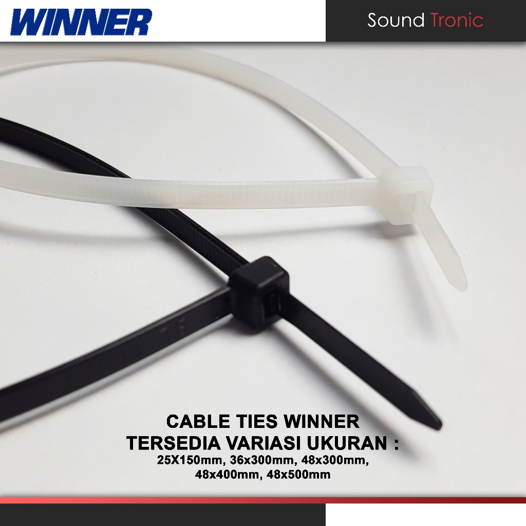 

Kabel Tali Ties Tie Tis isi 100 pcs Nylon Cable Ties WINNER